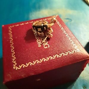 Black diamond earrings